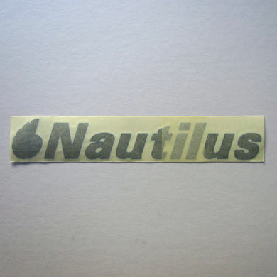 Nautilus Decal Gray w/ Blue Outline