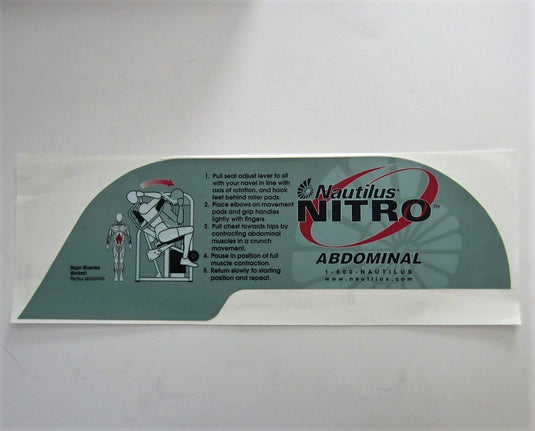 Nautilus Nitro Routine Nautilus Nitro Instruction Decals – FitnessGraphics.com