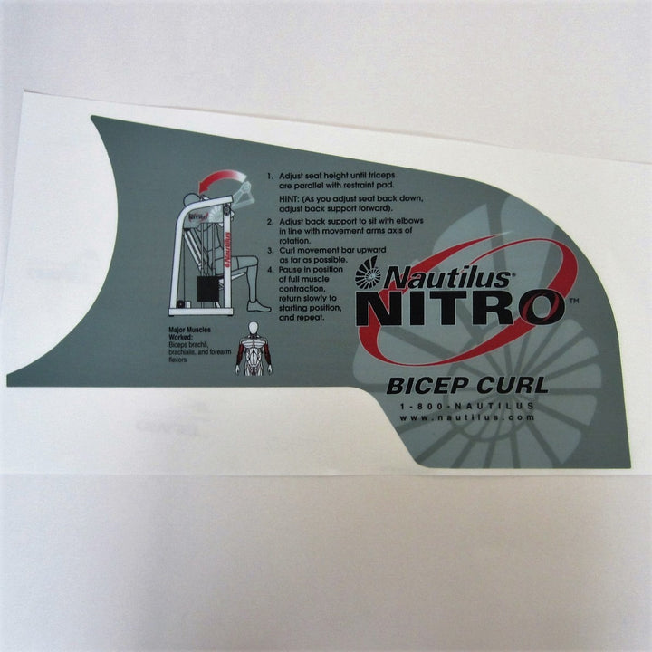 Nautilus Nitro Instruction Decals – FitnessGraphics.com