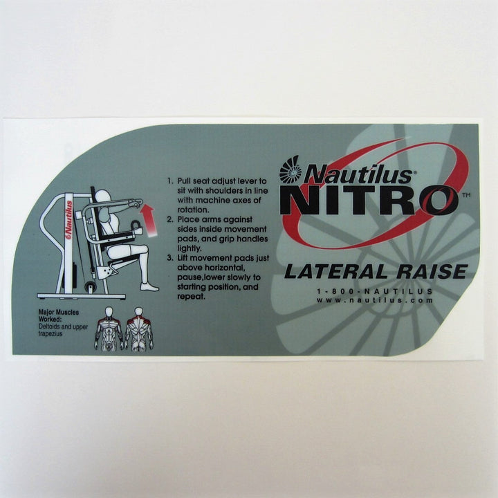 Nautilus Nitro Instruction Decals – FitnessGraphics.com