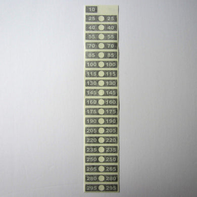 Pro 2 - Weight Stack Decals 10lb. to 295lb.