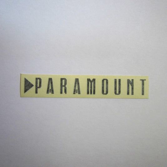 Paramount Decal Black 7" x 1"