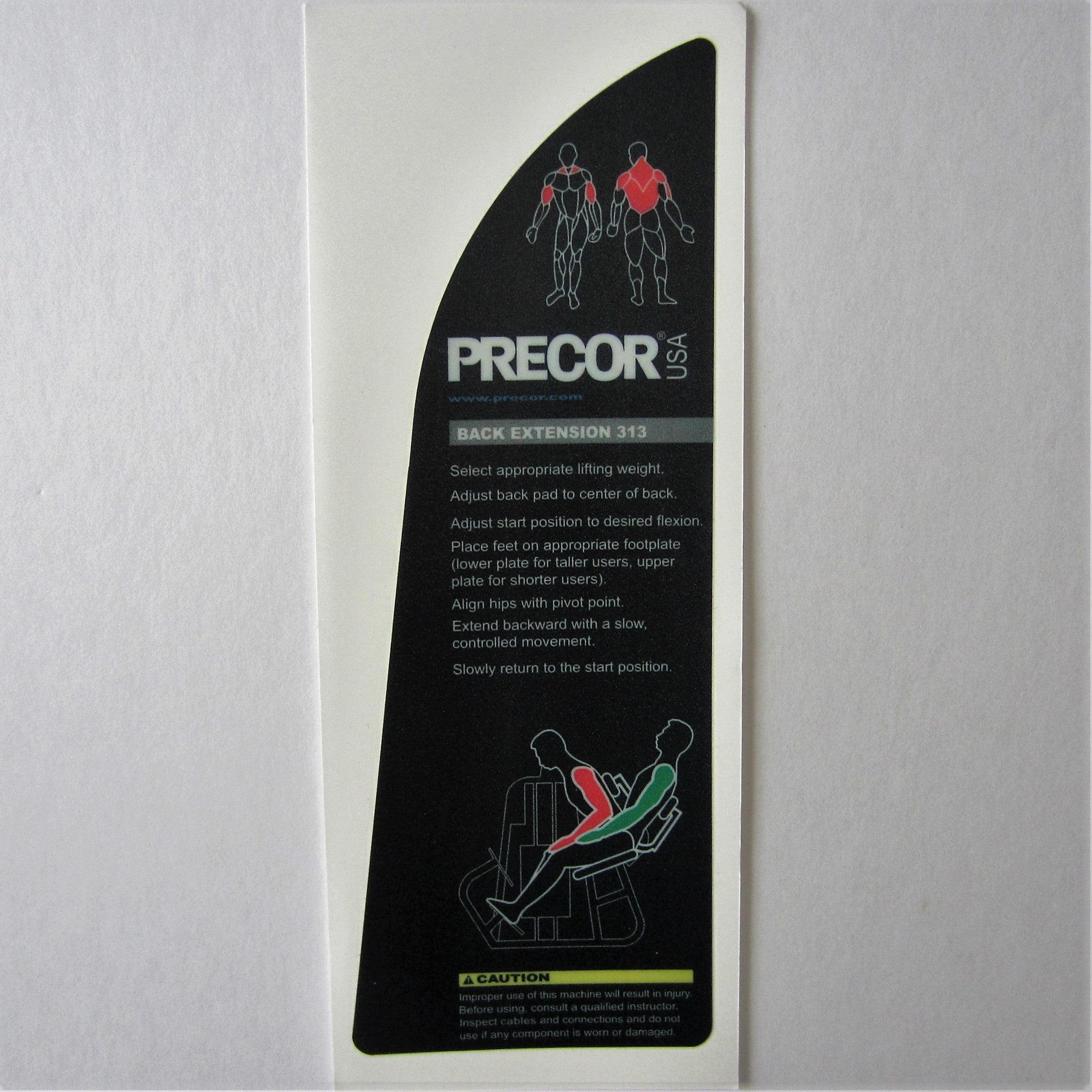 Precor 313 Back Extension – FitnessGraphics.com