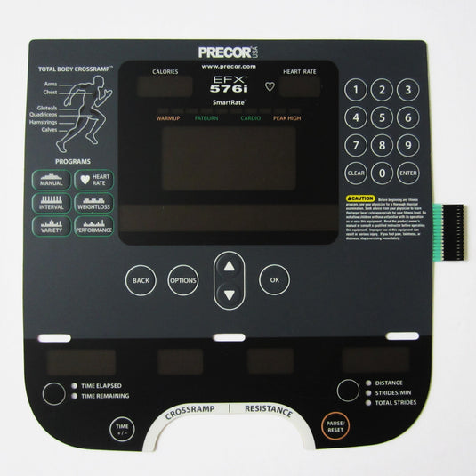 Precor 576i Experience Series Overlay Keypad