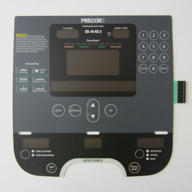 Precor 846i Experience Overlay Keypad