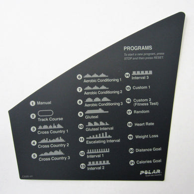 Precor C956i Instruction Decal, Left