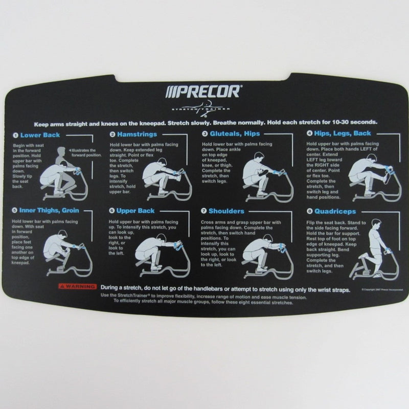 Load image into Gallery viewer, Precor Stretch Trainer Placard V1

