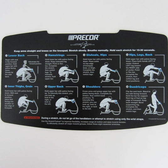 Precor Stretch Trainer Placard V1