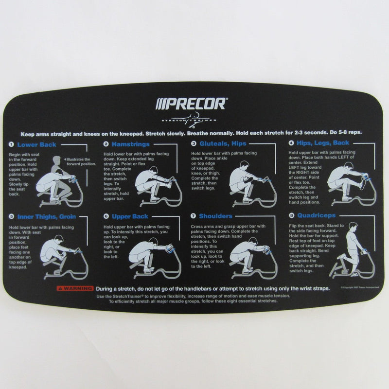 Load image into Gallery viewer, Precor Stretch Trainer Placard V2
