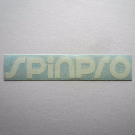 SpinPro Decal White 7" x 1-1/4"