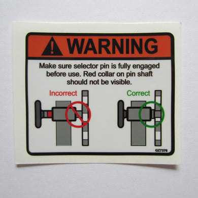 Warning Decal 3