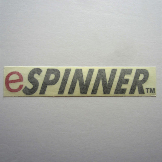 eSpinner Decal Black 8-1/4" x 1-3/8"