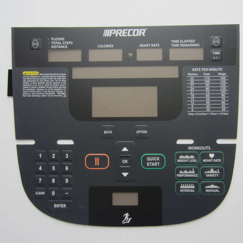Load image into Gallery viewer, Precor CLM P30 Stepper Overlay Keypad
